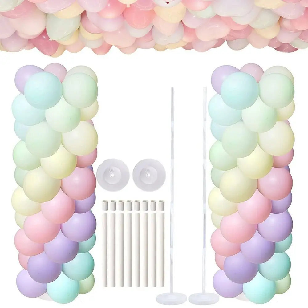 Transparent Balloon Column Kit – Base, Pole & Arch Bracket DIY