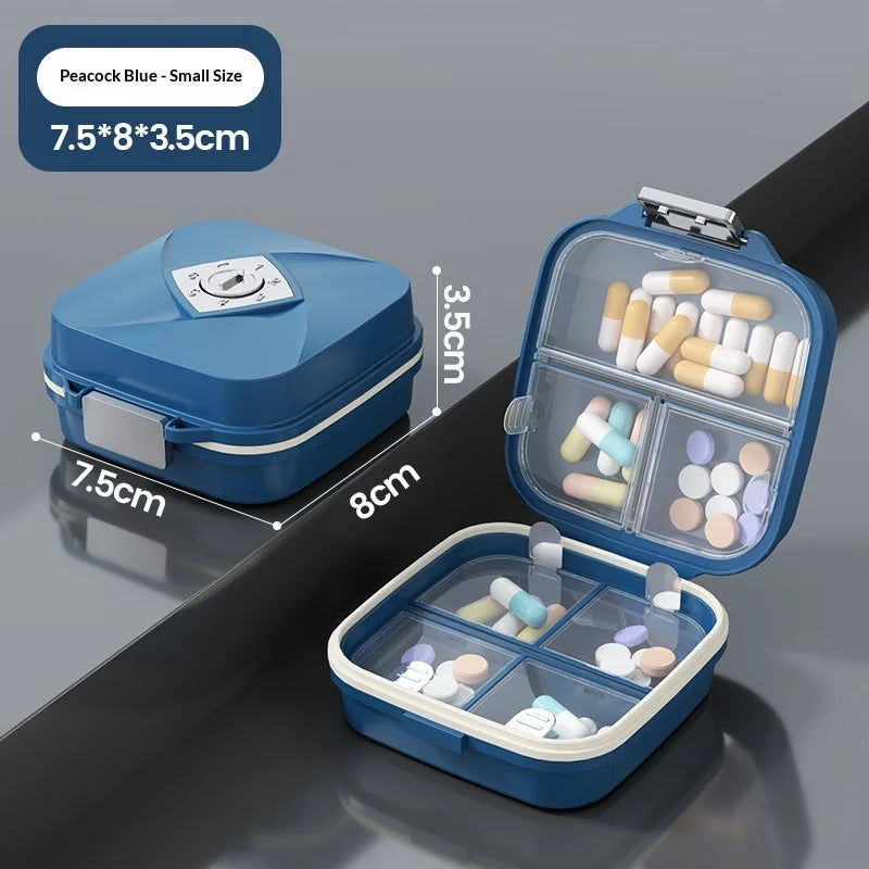 Weekly Pill Organizer – Multi-Compartment Water-Resistant Case