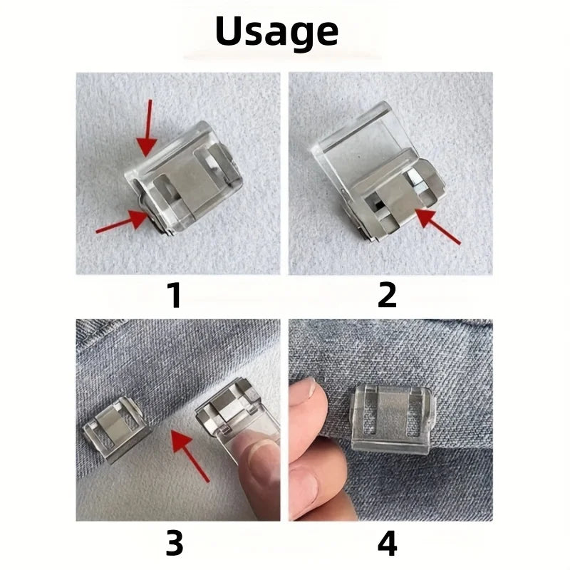 Invisible Pants Hem Shortener Clips | No-Sew Hidden Fixers