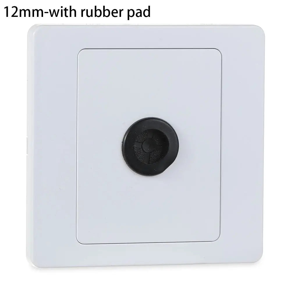 Wall Blank Panel Cable Cover with Outlet Hole & Rubber Pad