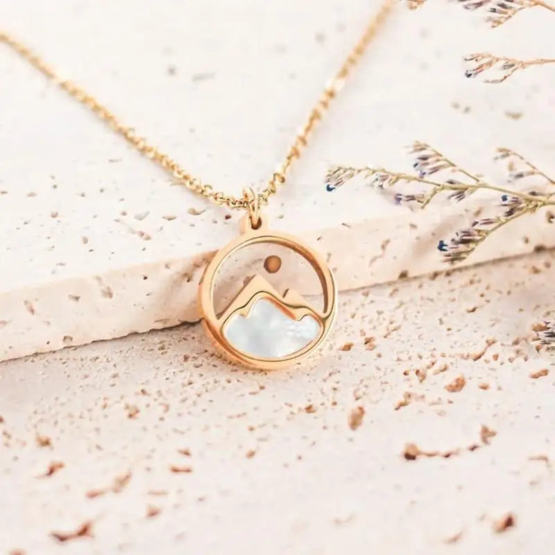 Mustard Seed Faith Pendant Necklace | Gold & Silver Stainless Steel