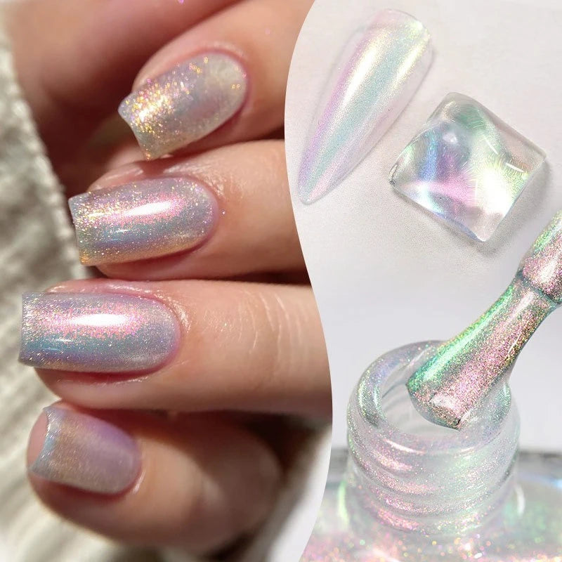 LILYCUTE Glitter Nail Polish 7ml – Pearl Effect, 6 Colors