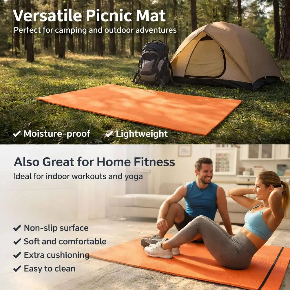 Thick EVA Foam Yoga Mat – Non-Slip Exercise & Pilates Mat