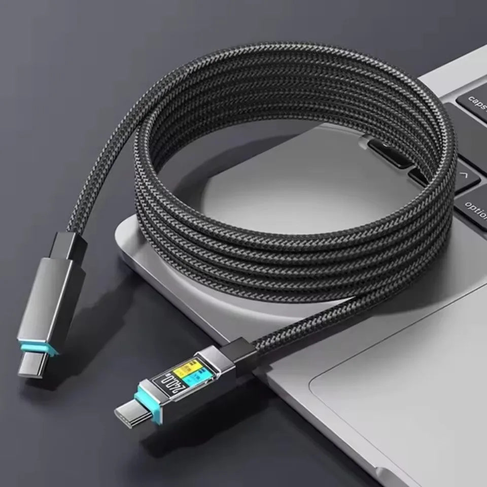 100W USB-C to USB-C Fast Charging Cable – 1.5M Braided
