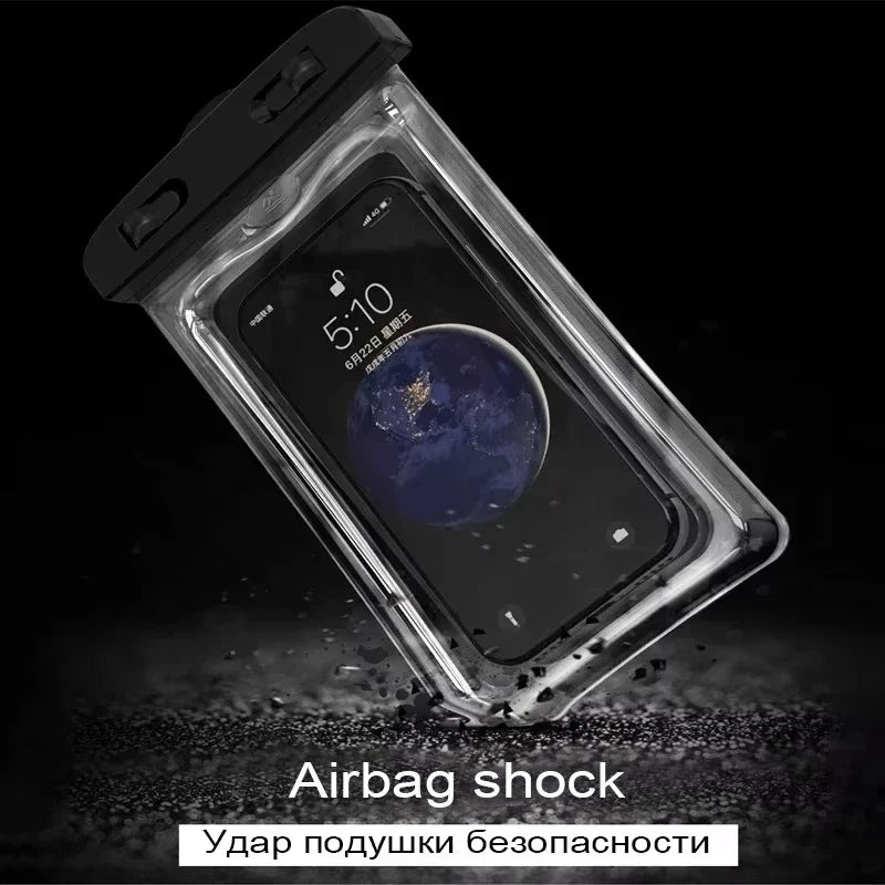 Waterproof Phone Pouch – Luminous Touchscreen Dry Bag