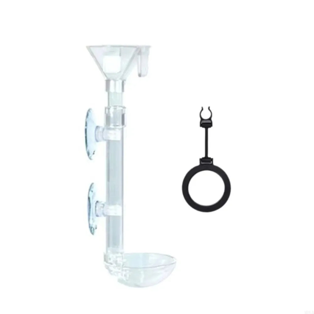 Retractable Aquarium Fish Feeding Tube – Anti-Scatter Dispenser