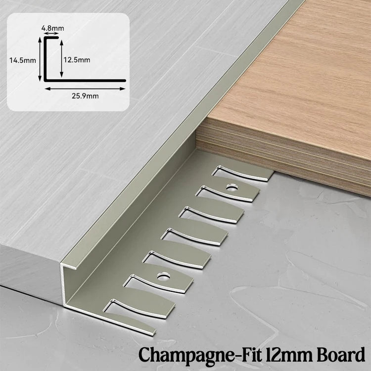 C-Shape Aluminum Stair Nosing Edge Banding Strip | Bendable