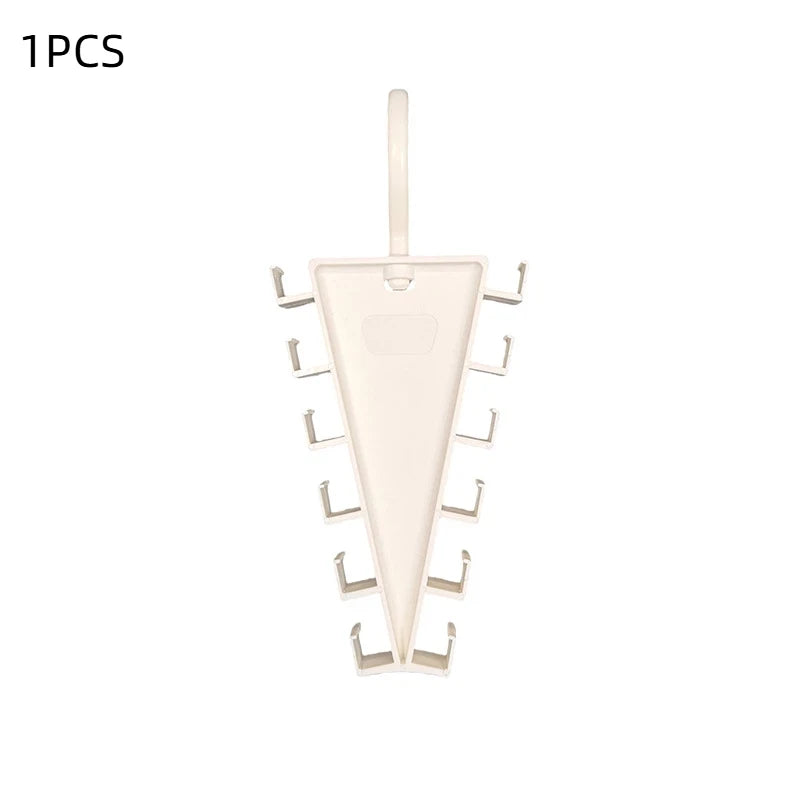12-Slot Double-Sided Closet Hanger – Hat Belt Scarf Organizer
