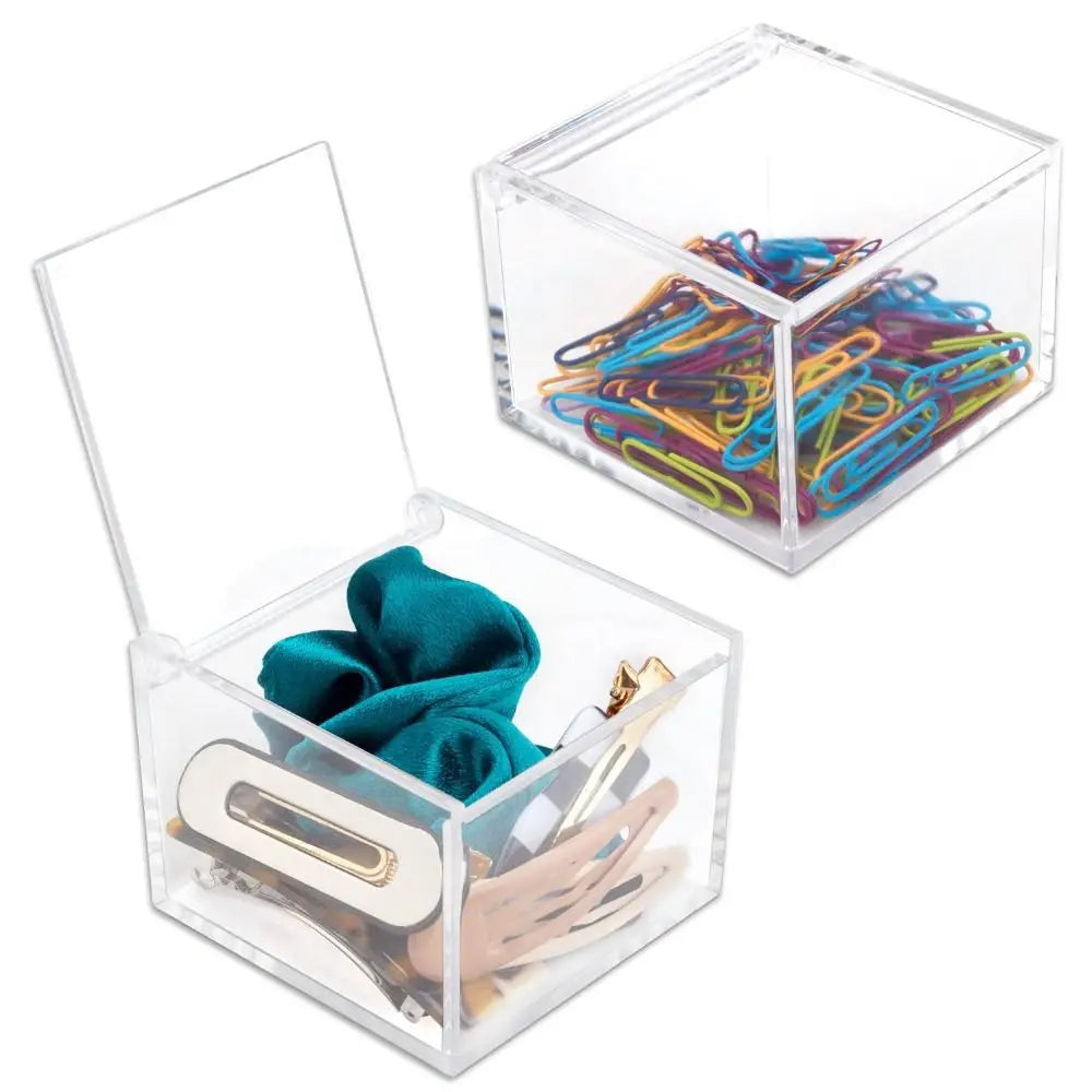 Acrylic Storage Box with Lid – Clear Display Case & Organizer