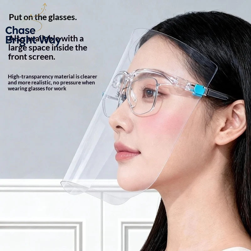 Transparent Full Face Shield – Anti-Splash Safety Guard