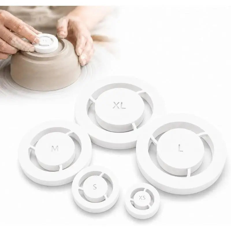 Pottery Foot Ring Template Set – 5 Sizes PLA Clay Cutter