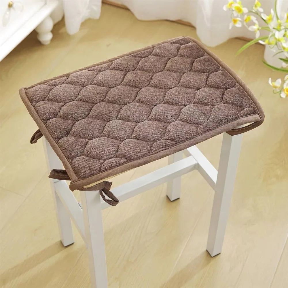 Thickened Plush Seat Cushion – Anti-Slip Strap & PP Cotton Fill