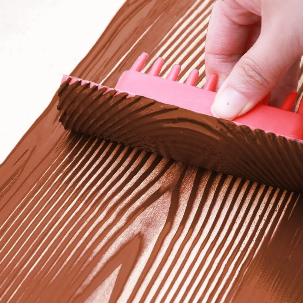 Rubber Wood Grain Roller Tool – Reusable DIY Graining Brush