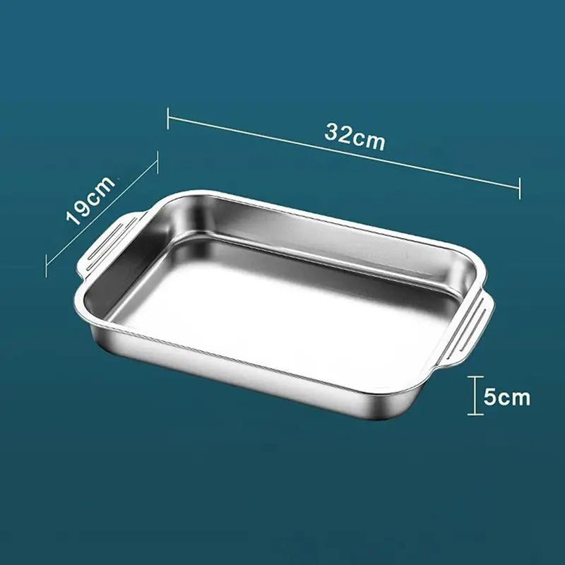 Stainless Steel Baking Pan with Lid – Deep Dish Cookware