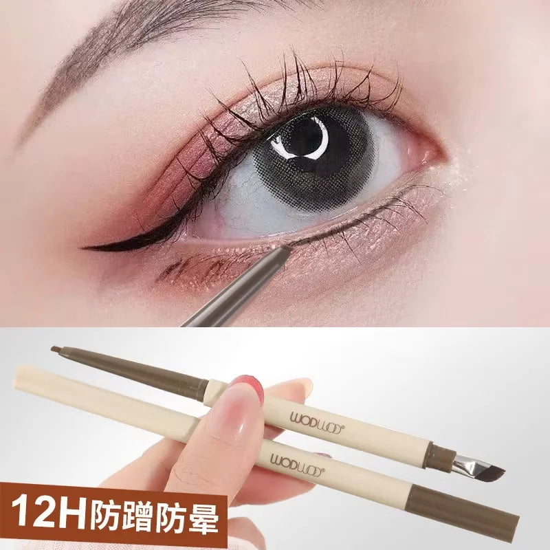 WODWOD 2-in-1 Waterproof Eyeliner Gel Pen & Brush | Brown/Black