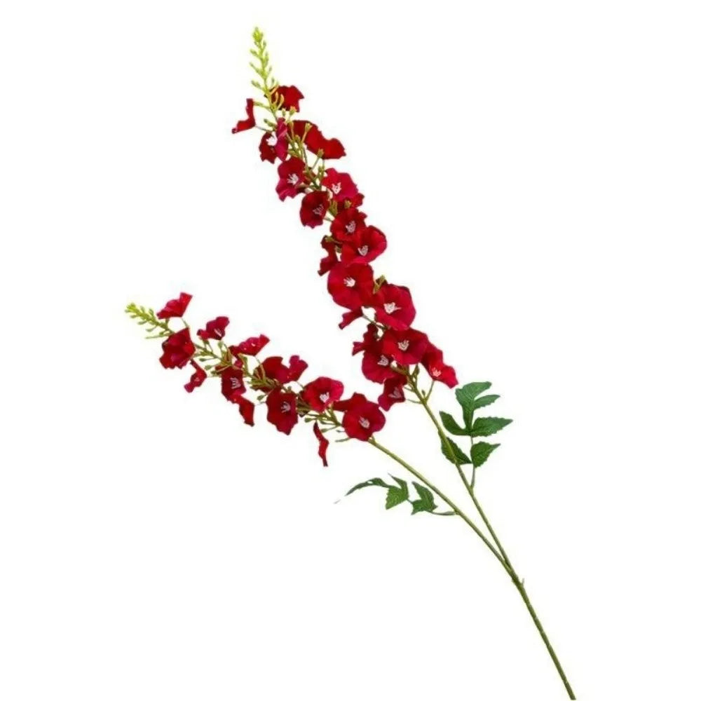 Pink Artificial Larkspur Silk Flower Stems – Faux Floral Bouquet