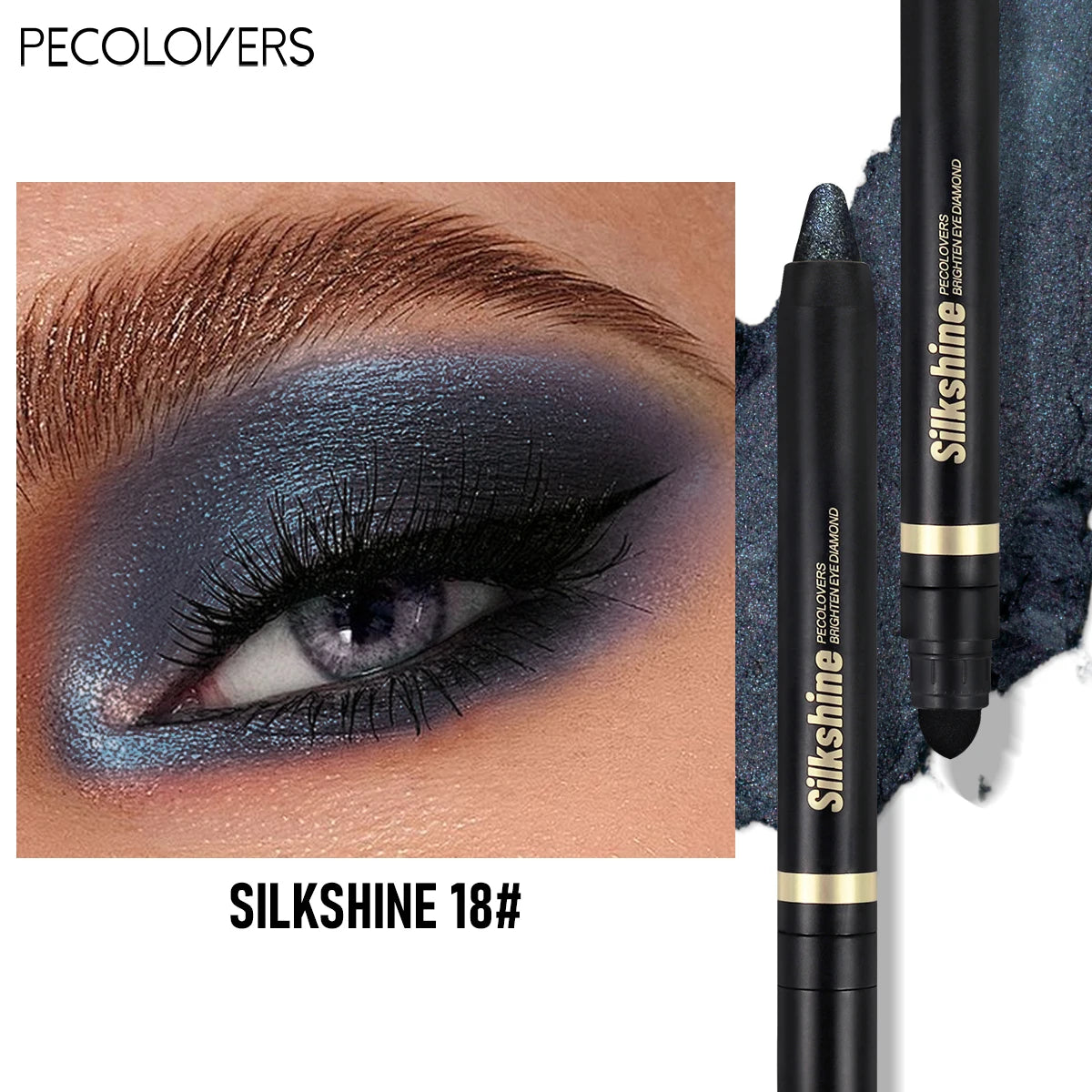 Pearly Multicolored Eyeshadow Stick – Sparkle & Long-Lasting