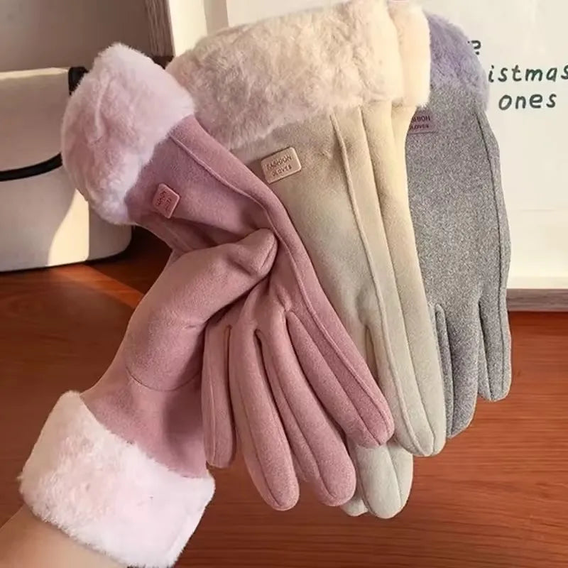 Women's Windproof Winter Gloves – Touchscreen Full Finger