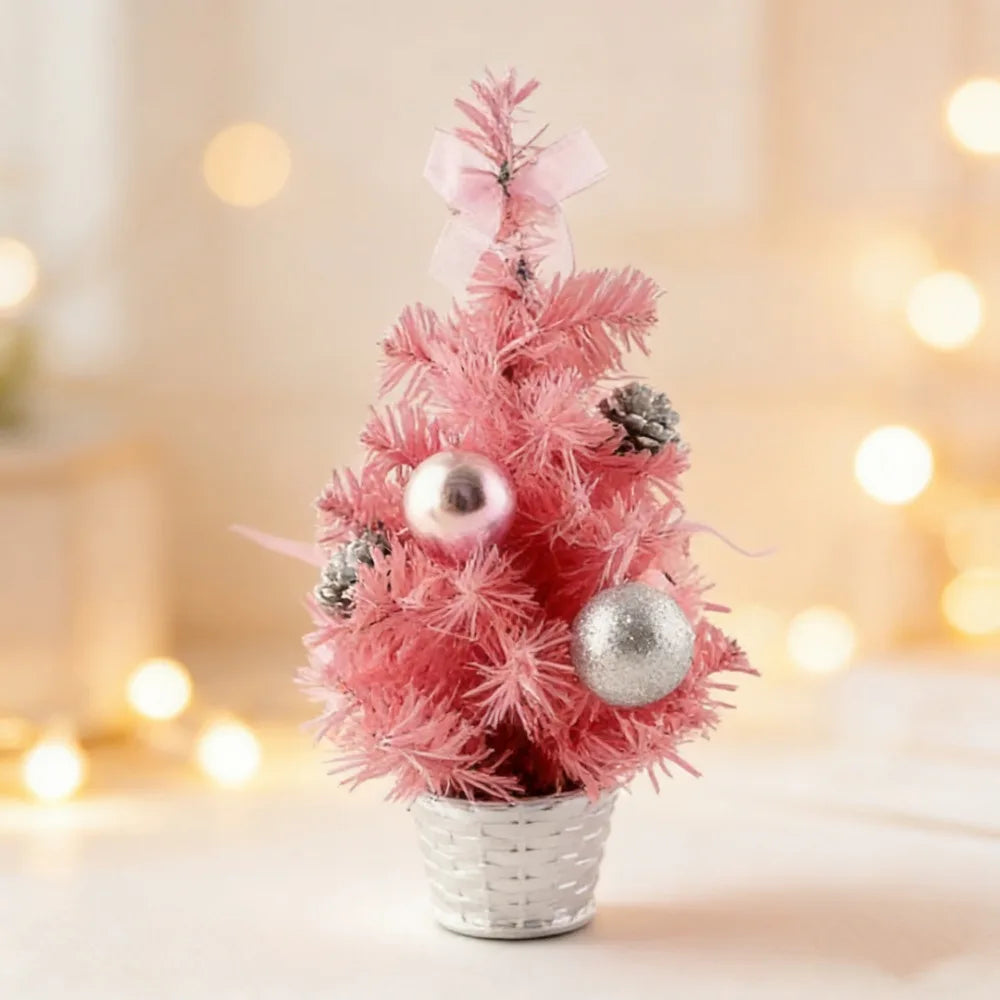 Mini Christmas Tree 15cm | Pre-Decorated Tabletop Holiday Decor