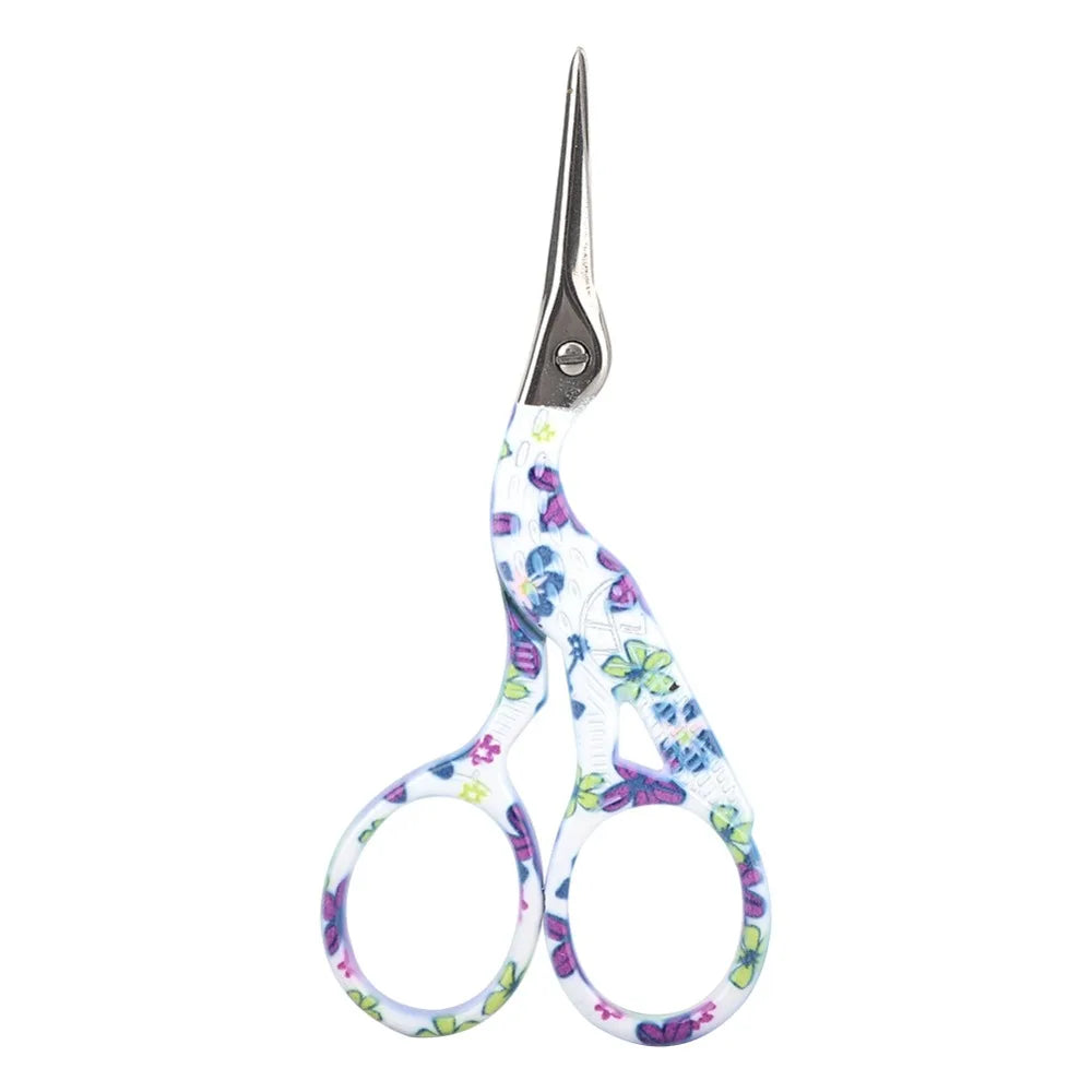 Vintage Floral Stainless Steel Craft Scissors | Sewing & Needlework