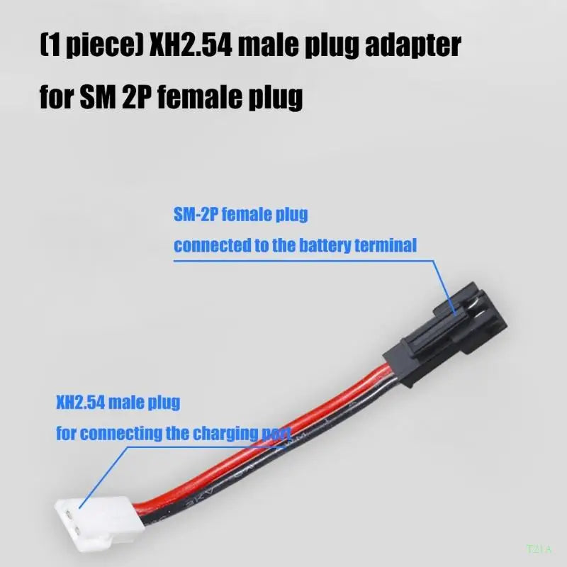 XH2.54 Male to SM2P Female Adapter Cable | 3.7V Battery