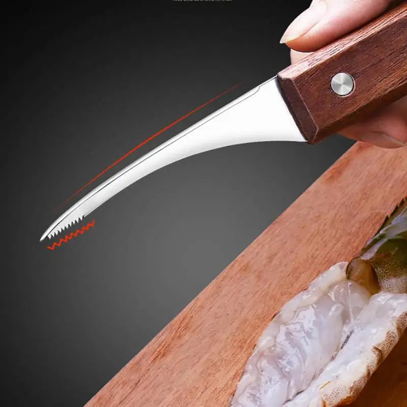 Stainless Steel Shrimp Peeler & Deveiner Tool | Seafood Shell