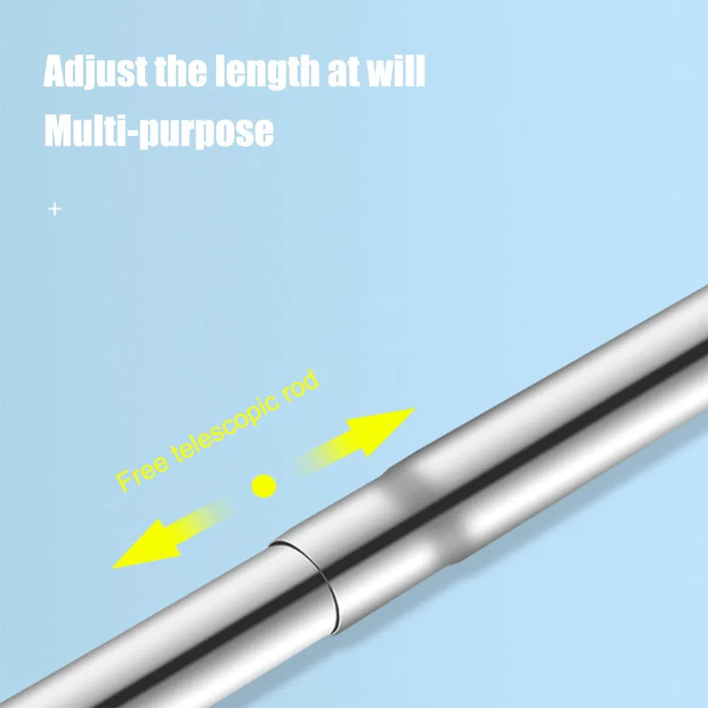 Adjustable Closet Rod – No-Drill Stainless Steel, 40–55cm