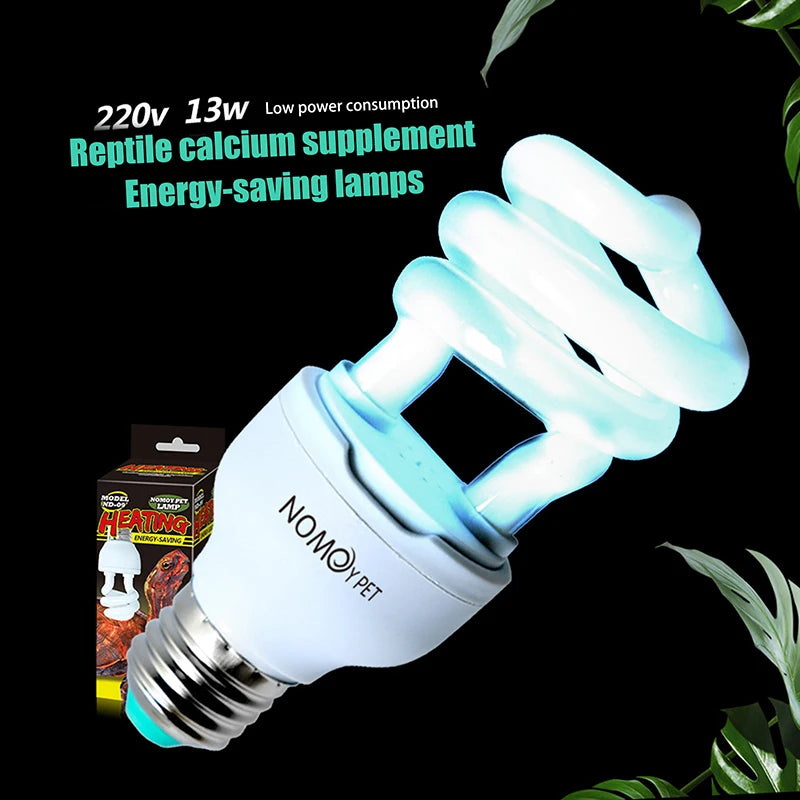 UVB Reptile Basking Lamp 5.0 & 10.0 – 13W/26W Terrarium Light