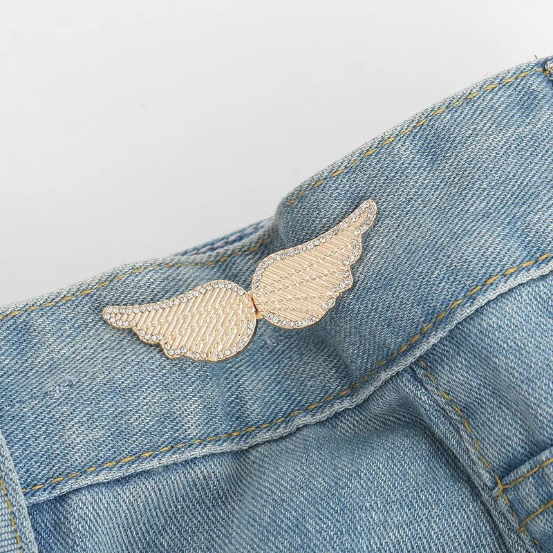 Butterfly Waist Adjuster Clips – Jeans Button Tightener 2-Pack