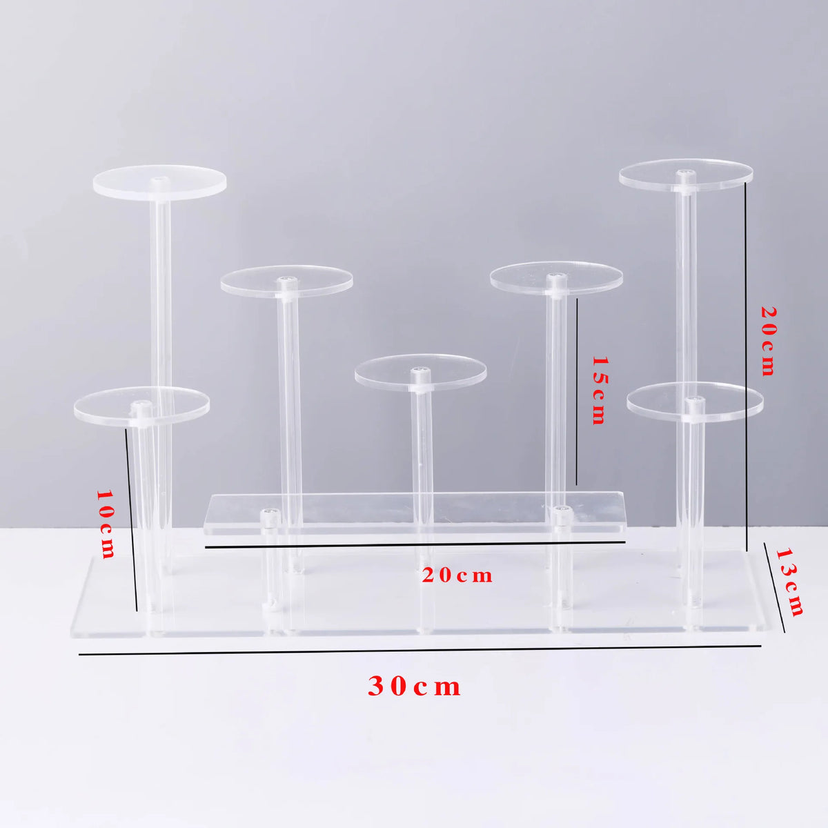 Multi-Tier Clear Acrylic Display Stand for Collectibles & Decor