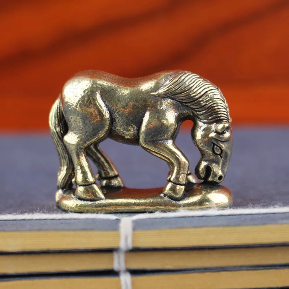 Brass Zodiac Horse Figurine – 2026 Year of the Horse Décor