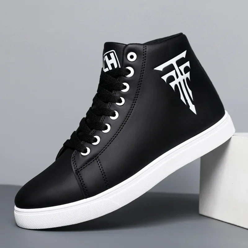 Men's High Top Sneakers – Non-Slip Waterproof Casual Shoes