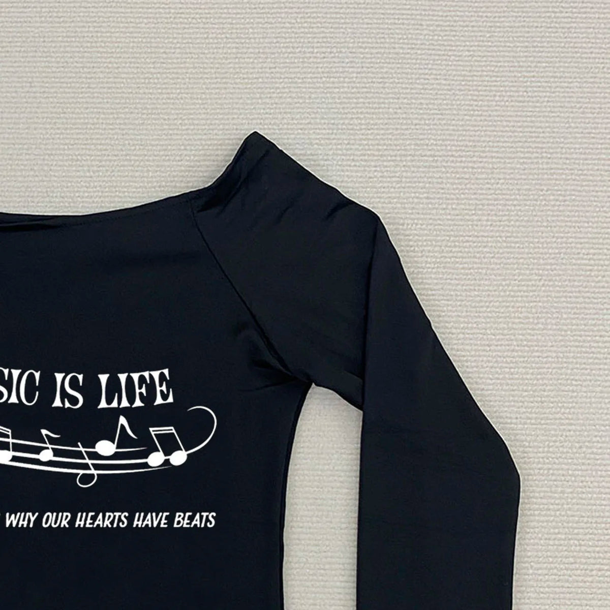 Y2K Slim Fit Long Sleeve T-Shirt – Korean Letter Print Women