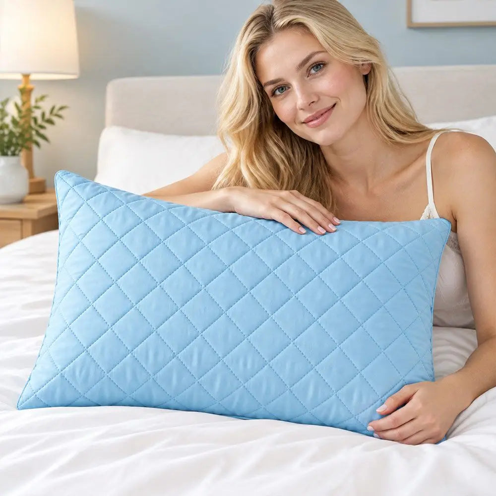 Waterproof Pillow Protector Cover 74×48cm | Anti-Mite Pillowcase