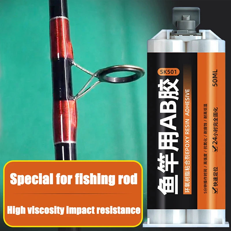 Fishing Rod Building Epoxy AB Glue 50ml – High Bond Repair