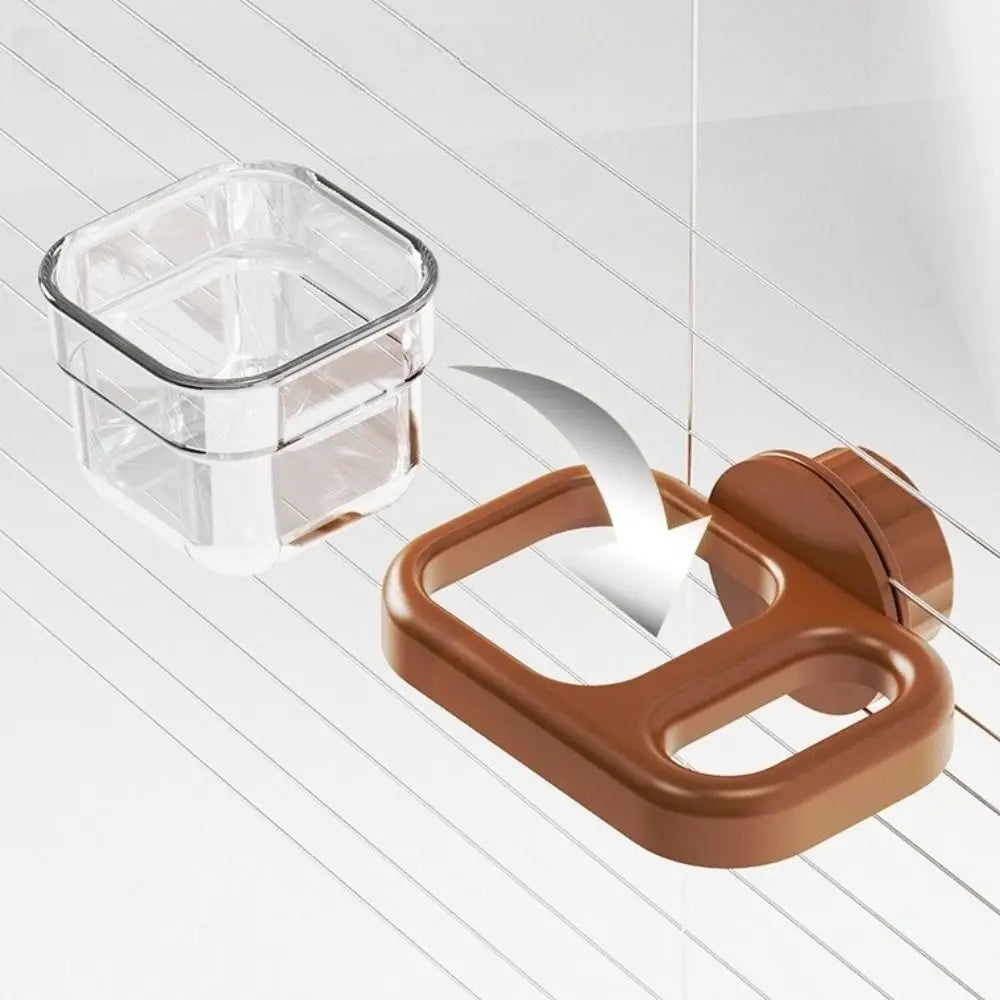Transparent Hanging Bird Water Feeder – ABS Parrot Drinker