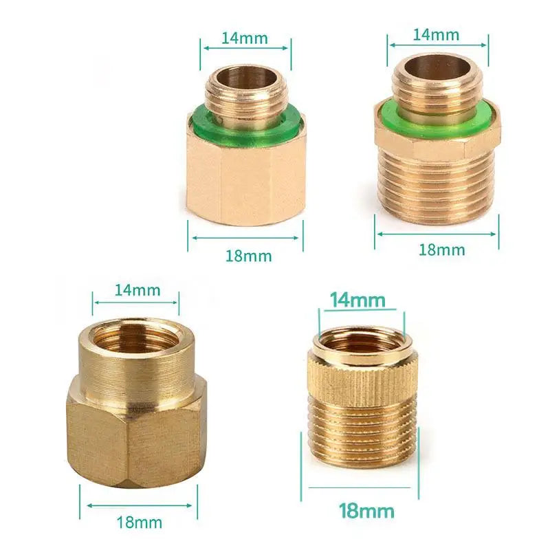Brass Reducing Straight Connector 14/18mm – Spray Boom Fitting