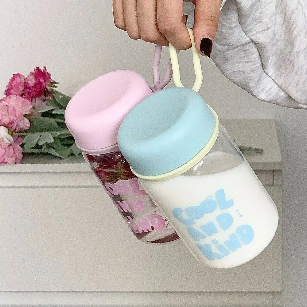 Transparent Water Bottle with Lanyard – 300ml & 500ml Sports Cup