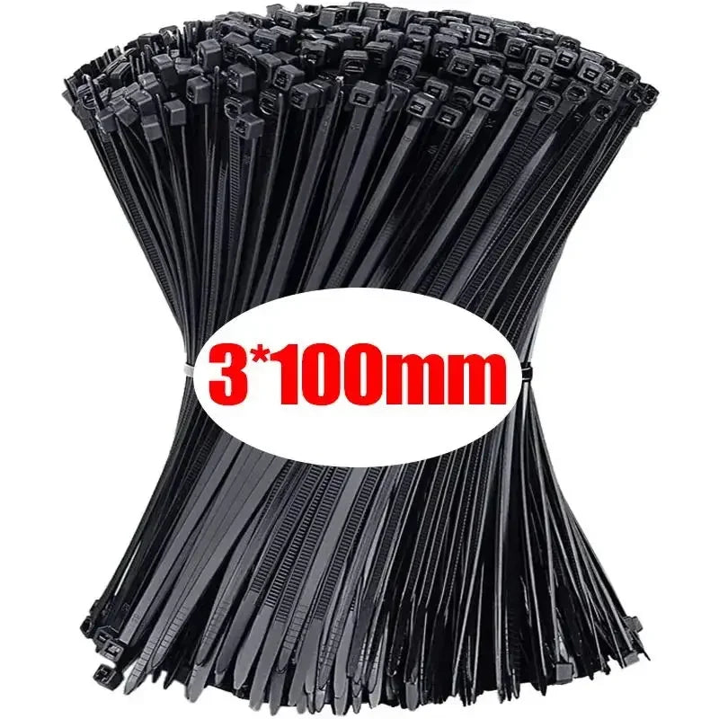 Nylon Self-Locking Cable Ties Zip Ties – Bulk 100–1000 Pcs