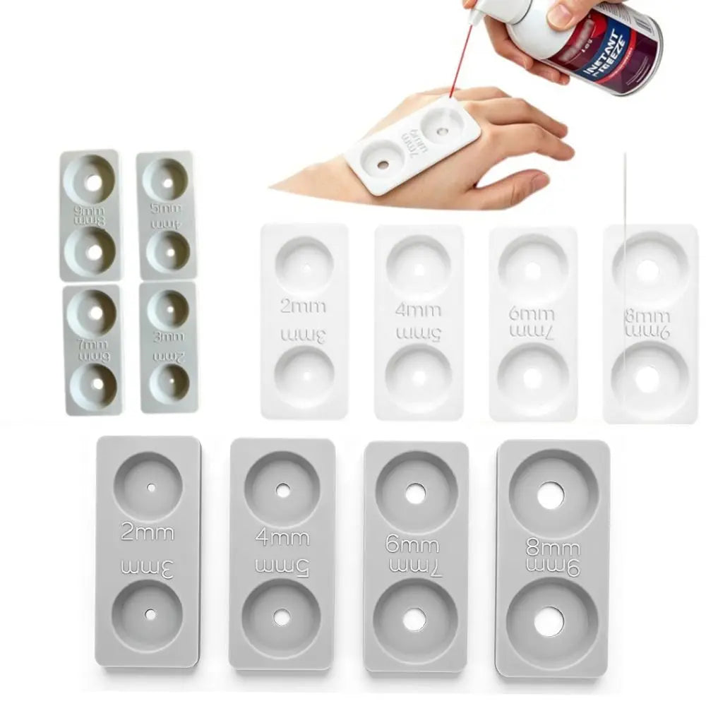 Silicone Liquid Nitrogen Spray Baffle Set – 4-Pack, 2–9mm
