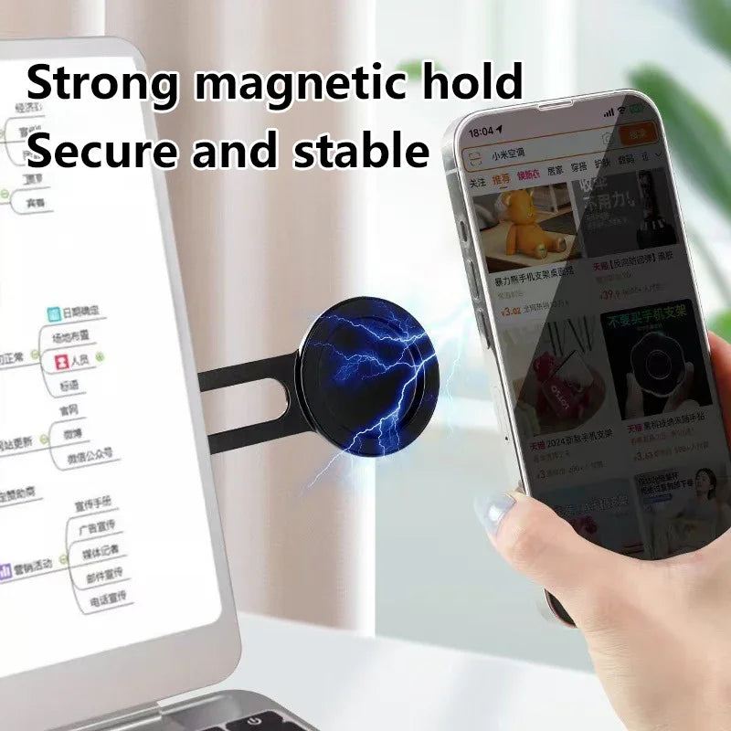 Ultrathin Magnetic Phone Holder & Foldable Laptop Stand | SAMMY