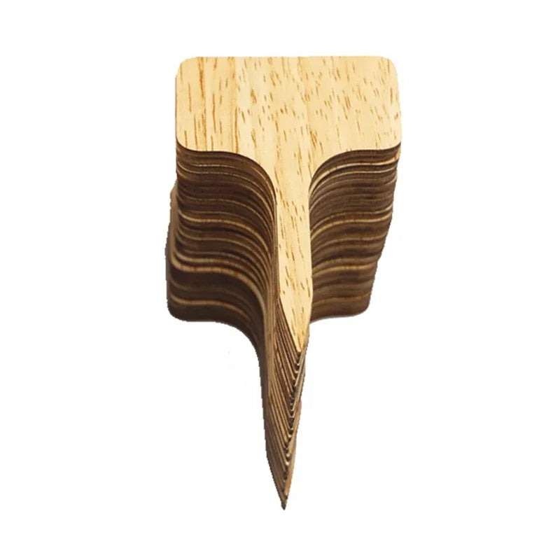 T-Type Bamboo Plant Labels | Eco-Friendly Garden Markers 10–30Pk