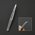 Stainless Steel Flat Tip Eyebrow Tweezers | Precision Beauty Tool