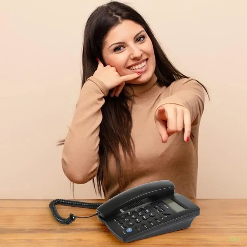 T21A Corded Home Phone – Caller ID, Speaker & Calculator
