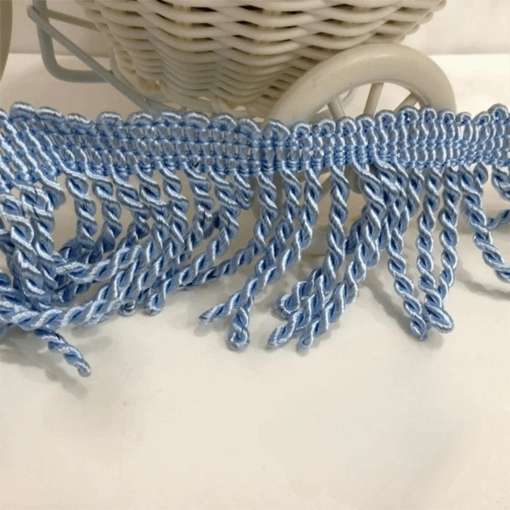 11M Polyester Fringe Tassel Trim 6cm – Upholstery & Craft Ribbon