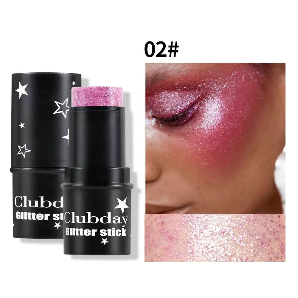 Glitter Eyeshadow Stick – Multichrome Shimmer Face & Body