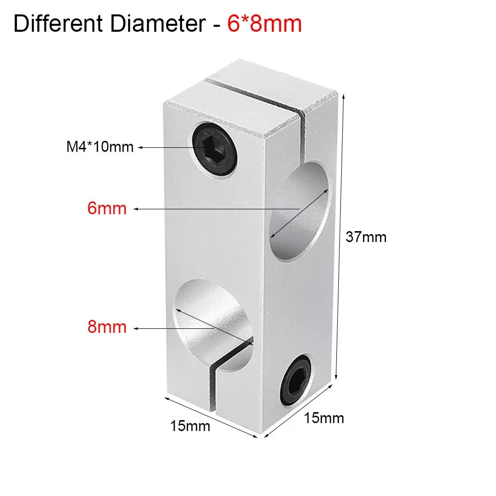 Aluminum Alloy Cross Clamp – Optical Axis Pipe Fixing Bracket