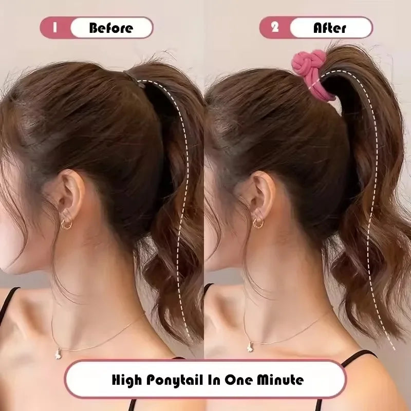 Women's Knotted Elastic Hair Bands & Scrunchies – High Ponytail