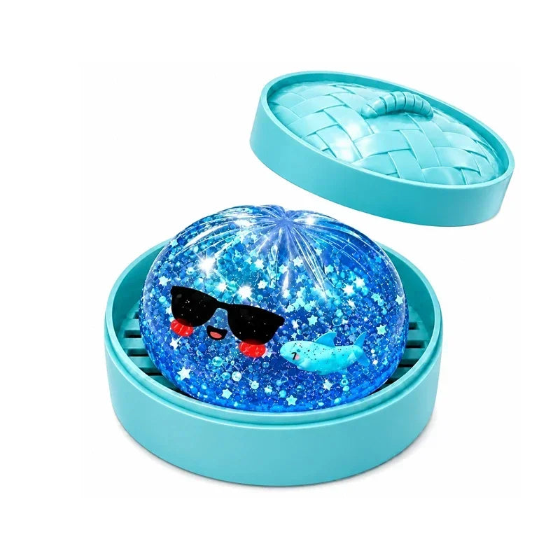 Marine Animal Shell Squeeze Toy – Glitter Mud Sensory Bun