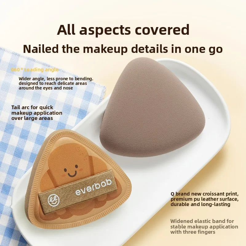 Soft Triangle Air Cushion Makeup Puff – 2-Pack Cotton